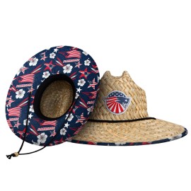 New England Patriots Nfl Americana Straw Hat