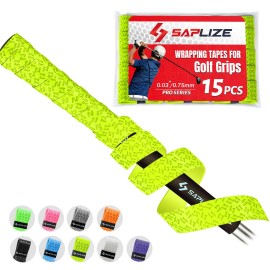 Saplize Golf Grip Diy Wrapping Tapes, 15-Pack Tacky Pu Overgrip Tapes, New Regripping Solution For Golf Club Grips