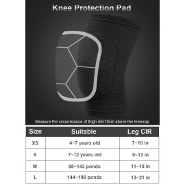 Sujayu Knee Pads For Women, Dance Knee Pads Wrestling Knee Pads Basketball Knee Pads Volleyball Knee Pads For Women, Knee Protector Soft Knee Pads For Work (Black, S)