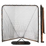 Lacrosse Goal Net Folding Lacrosse Net Powder Coated Steel Frame Uv Treated Netting Use With Lacrosse Rebounder, Lacrosse Backstop And All Lacrosse Equipment Includes Carrying Bag]