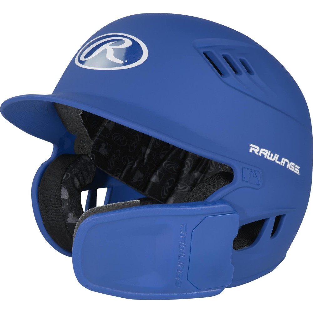 Rawlings R16 Reversible Ext Matte Batting Helmet Reversible Face Guard Senior Matte Royal