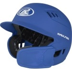 Rawlings R16 Reversible Ext Matte Batting Helmet Reversible Face Guard Senior Matte Royal