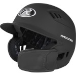 Rawlings R16 Reversible Ext Matte Batting Helmet Reversible Face Guard Senior Matte Black