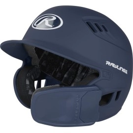 Rawlings R16 Reversible Ext Matte Batting Helmet Reversible Face Guard Senior Matte Navy