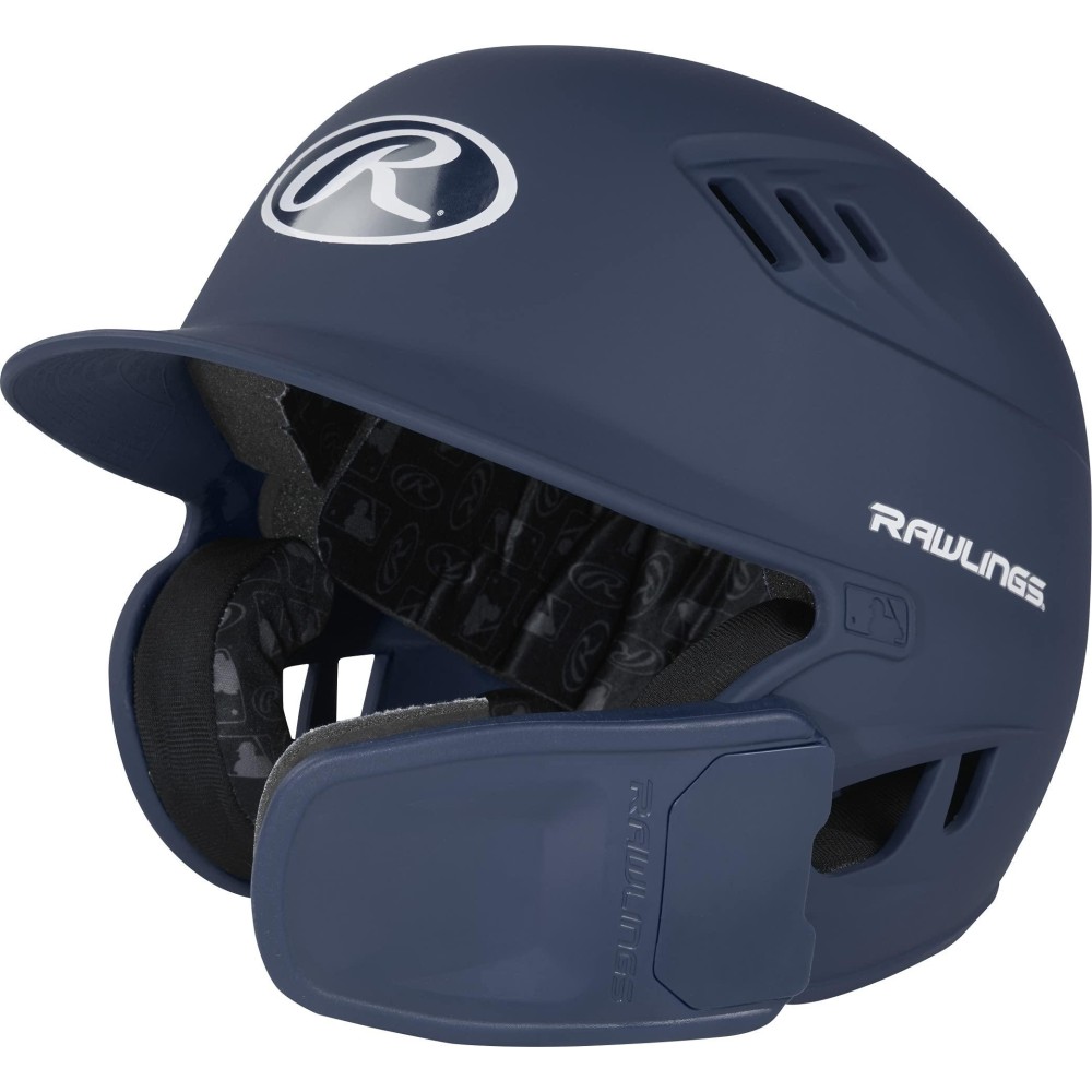 Rawlings R16 Reversible Ext Matte Batting Helmet Reversible Face Guard Junior Matte Navy