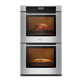 Empava 30 Electric Double Wall Oven With Self-Cleaning Convection Fan And Touch Control In Stainless Steel, 30 Inch