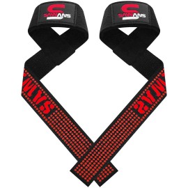 Weight Lifting Straps Neoprene Padded Bodybuilding Strength Training Wrist Straps Heavy Weight Lifting Deadlifting Support Exercise Gym Straps Grip Lifts
