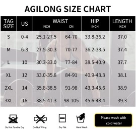 Agilong Women Sauna Sweat Pants With Pocket High Waist Workout Capris Leggings Hot Thermo Body Shaper Weight Loss (Black, Large)