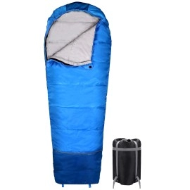 Redcamp Youth Mummy Sleeping Bag For Camping Zipped Small, 40 Degree 3 Season Cold Weather Kids Sleeping Bag Fit Boys & Teens
