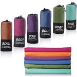 Bogi Microfiber Travel Sports Towel-Quick Dry Travel Towel,Soft Lightweight Absorbent Compact Sports Towel For Camping Gym Beach Bath Yoga Swimming Backpacking ( M:40X20-Agreen)