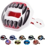 Oral Mart Football Lip Guard Mouthpiece 2.0 (Black Vampire Fangs) Pacifier Football Mouth Guard