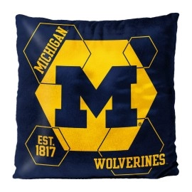 Northwest Ncaa Michigan Wolverines Unisex-Adult Velvet Pillow, 16 X 16, Connector