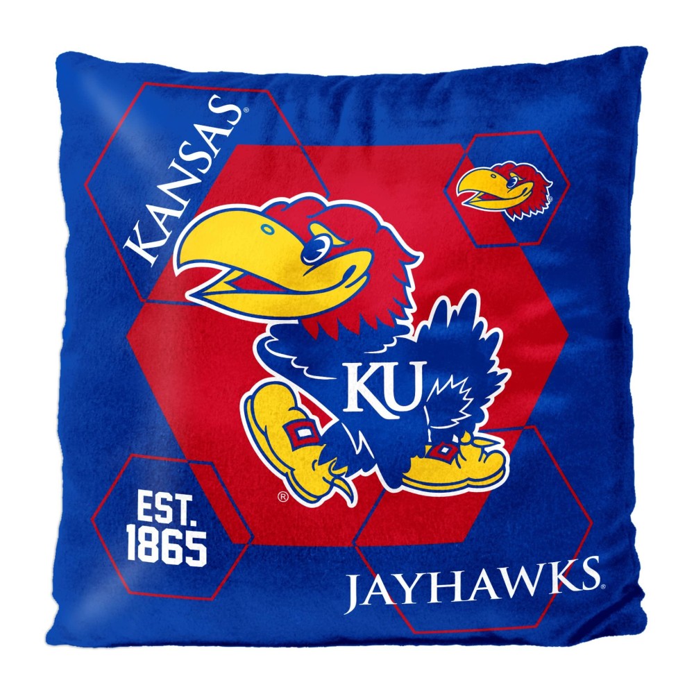 Northwest Ncaa Kansas Jayhawks Unisex-Adult Velvet Pillow, 16 X 16, Connector