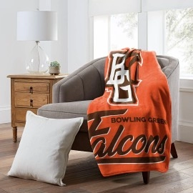 Northwest NCAA Bowling Green Falcons Unisex-Adult Raschel Throw Blanket, 50