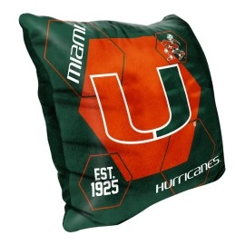 The Northwest Company Ncaa Miami Hurricanes Velvet Pillow, 16