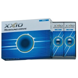 Dunlop Xnrdwh Xxio Rebound Drive Golf Balls, 2021 Model, 1 Dozen (Pack Of 12), White