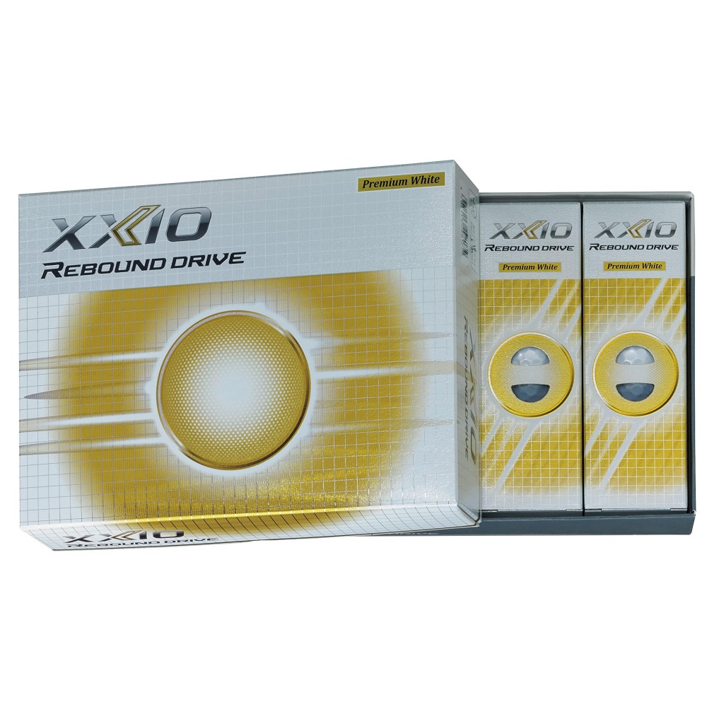 Dunlop Xnrdpwh Xxio Rebound Drive Golf Balls, 2021 Model, 1 Dozen (Pack Of 12), Premium White