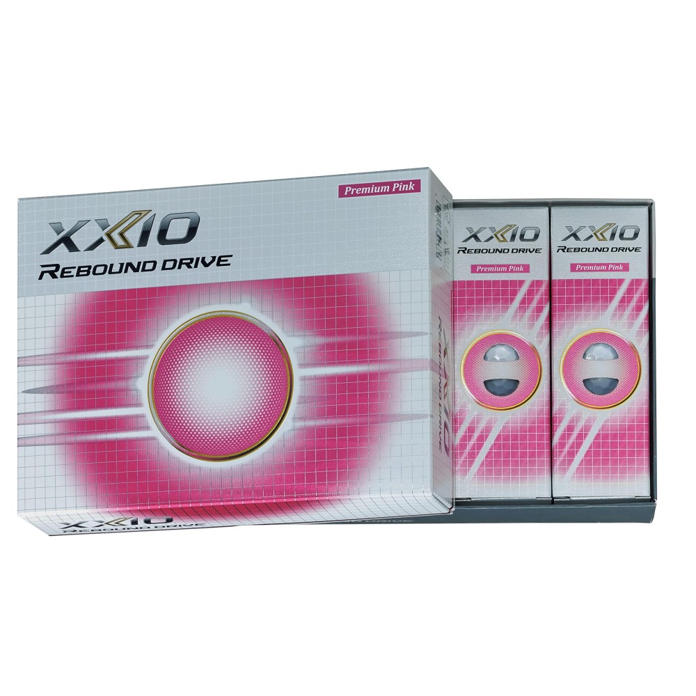 Dunlop Xnrdpnk Xxio Rebound Drive Golf Balls, 2021 Model, 1 Dozen (Pack Of 12), Premium Pink