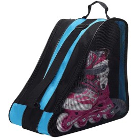 Peyorom Skate Bags, Great For Roller Skates, Ice Skates, Quad Skates, Inline Skates, Rollerblade, Figure Skates, Ice Hockey Skate - Skate Accessories For Kids And Adults (Blue)