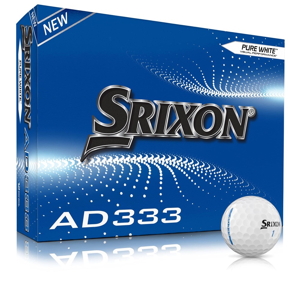 Srixon Ad333 Golf Ball, Men, White, 12 Balls