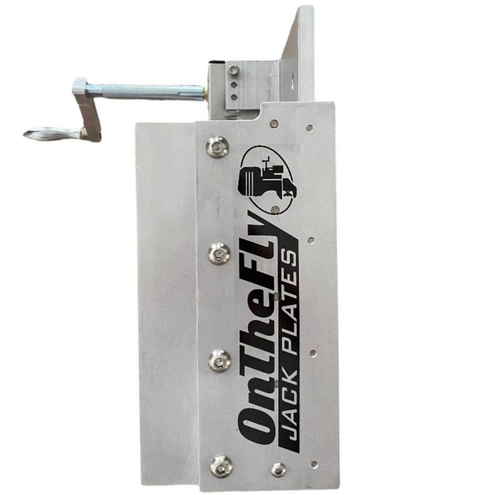 Adjustable Manual Boat Jack Plate - High Grade Marine Aluminum - For Up To 30Hp Outboard Motors - By On The Fly Jack Plates