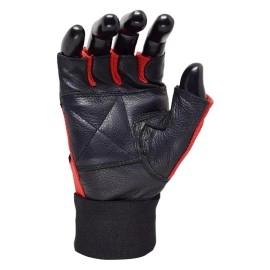 MRX Weight Lifting Gloves Gym Fitness Exercise Bodybuilding Workout Powerlifting Red (Medium)