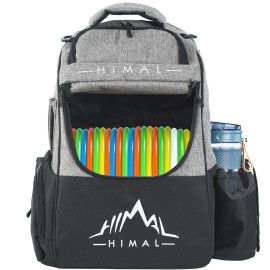 Himal Himal Disc Golf Bag With Large Capacity, Durable Disc Golf Backpack Holds 18+ Disc,And Mutiple Pockets,Grey