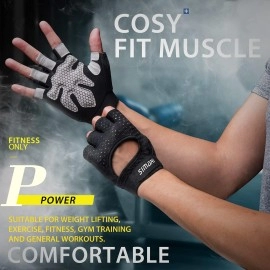 Simari Workout Gloves Men Women Weight Lifting Gym Glove Breathable Fingerless, Enhance Palm Protection, Extra Grip For Fitness, Lifting, Training, Rowing, Pull-Ups