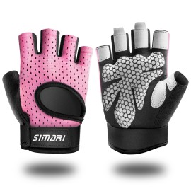 Simari Workout Gloves Women Men Weight Lifting Gym Glove Breathable Fingerless, Enhance Palm Protection, Extra Grip For Fitness, Lifting, Training, Rowing, Pull-Ups