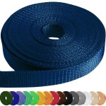 Teceum 2 Inch Webbing - Sea Blue - 10 Yards - 2 Heavy-Duty Wide Webbing For Climbing Outdoors Indoors Crafting Diy