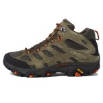 Merrell Moab 3 Mid Waterproof Hiking Boots For Men - Traditional Lace Closure For Secure Fit, Leather Upper, And Synthetic Soleolive 75 M