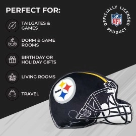 Northwest Pittsburgh Steelers NFL Football Helmet Cloud Pillow, 16