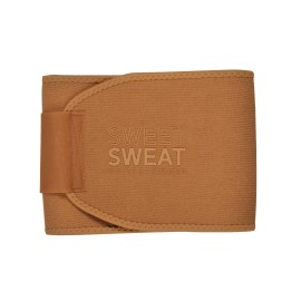 Sweet Sweat Toned Waist Trimmer For Women And Men Premium Waist Trainer Belt To 'Tone' Your Stomach Area (Clay, Small)