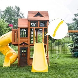 Redswing Playground Accessories For Kids, Swingset Attachments With Pirate Ship Wheel, Toy Telescope, Telephone And Safety Handles For Outdoor