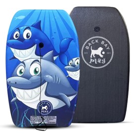 Back Bay Play 41 Body Boards - Lightweight Eps Core Boogie Boards For Beach - Bodyboard, Boogie Board For Beach Kids With Wrist Leash Surfing For Kids Adults (Ocean Marble)