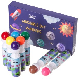 Mr Pen- Washable Dot Markers, 8 Colors, Dot Markers For Toddlers And Kids, Paint Dotters For Kids, Dabbers For Kids, Bingo Markers, Bingo Daubers, Non Toxic Paint Daubers, Bingo Dotters