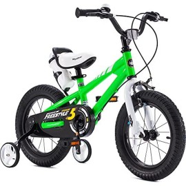 Royalbaby Boys Girls Kids Bike 16 Inch Bmx Freestyle 2 Handle Brakes Bicycles With Training Wheels Children Bicycle Green