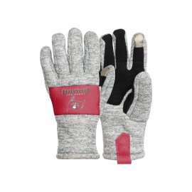 Foco Tampa Bay Buccaneers Nfl Heather Grey Insulated Gloves - Lxl