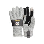 Foco Pittsburgh Steelers Nfl Heather Grey Insulated Gloves - Lxl