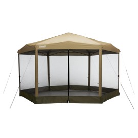 Coleman Back Home Screen Canopy Tent 15 X 13 Camping Gazebo Screen Canopy Sun Shade Tent