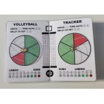 Volleyball Tracker with Dry Erase Marker - Eraser Tip - Holder (for Officials or coaches)