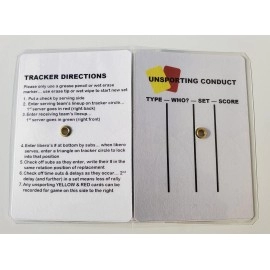 Volleyball Tracker with Dry Erase Marker - Eraser Tip - Holder (for Officials or coaches)