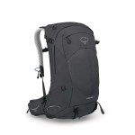 Osprey Stratos 34L Mens Hiking Backpack, Tunnel Vision Grey, One Size