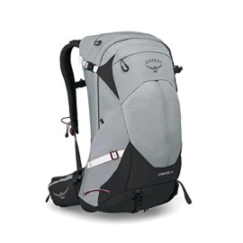 Osprey Stratos 34L Mens Hiking Backpack, Smoke Grey, One Size