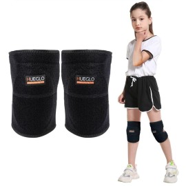 Hueglo Dance Knee Pads For Kids,Soft Breathable Knee Pads For Kids Junior Youth Knees Protective,Knee Support For Dancing Running Hiking Basketball Volleyball Knee Pads For Girls 8-14,1Pair,Small