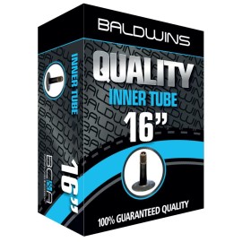 16 Baldwins Cyclebike Inner Tube 16 X 175 To 2125 (Fits Any 175, 185, 190, 195, 20, 210, 2125) Schradercar Type Valve