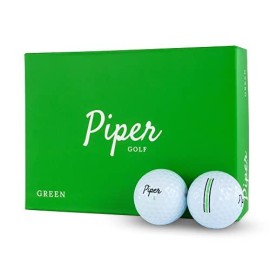 Piper Golf Premium Golf Balls For Maximum Distance And Straighter Shots Handicap Range 15+ Usga Approved 1 Dozen (12-Balls) 2-Piece Surlyn