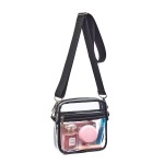 Clear Bag Stadium Approved, Mini Clear Purse With Front Pocket For Concerts, Sports, Festivals