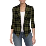 Womens Casual Work Office Open Front Blazer Jacket With Removable Shoulder Pads Jk1133X 11396 Blkoli 2X