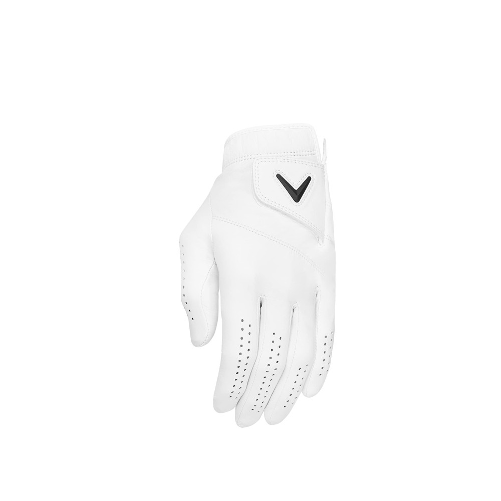 Callaway Golf 2022 Tour Authentic Glove (White, Cadet Small, Worn On Left Hand)